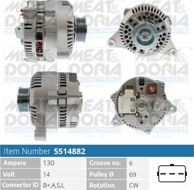 Meat & Doria 5514882 - Laturi inparts.fi