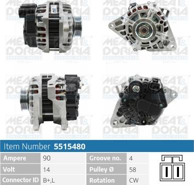 Meat & Doria 5515480 - Laturi inparts.fi