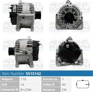 Meat & Doria 5515142 - Laturi inparts.fi