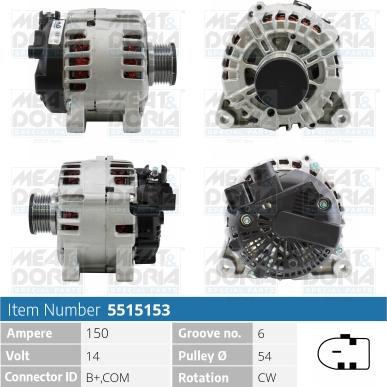 Meat & Doria 5515153 - Laturi inparts.fi