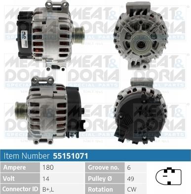 Meat & Doria 55151071 - Laturi inparts.fi