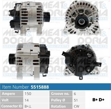 Meat & Doria 5515888 - Laturi inparts.fi