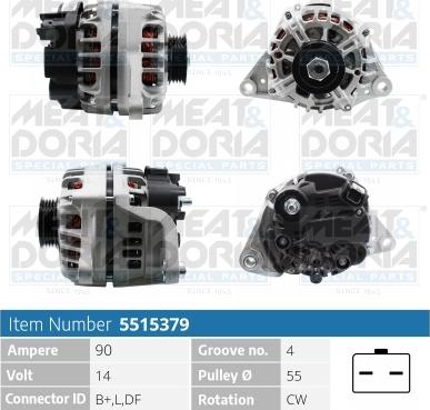 Meat & Doria 5515379 - Laturi inparts.fi