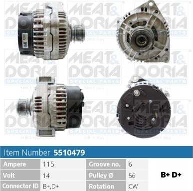 Meat & Doria 5510479 - Laturi inparts.fi