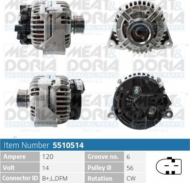 Meat & Doria 5510514 - Laturi inparts.fi