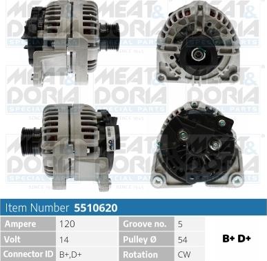 Meat & Doria 5510620 - Laturi inparts.fi