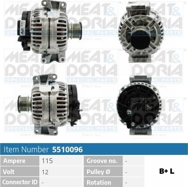 Meat & Doria 5510096 - Laturi inparts.fi