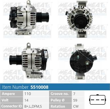 Meat & Doria 5510008 - Laturi inparts.fi