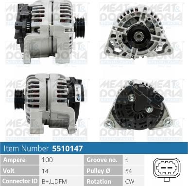 Meat & Doria 5510147 - Laturi inparts.fi