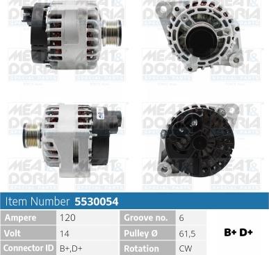 Meat & Doria 5530054 - Laturi inparts.fi