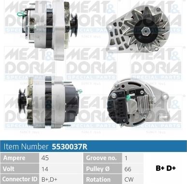 Meat & Doria 5530037R - Laturi inparts.fi