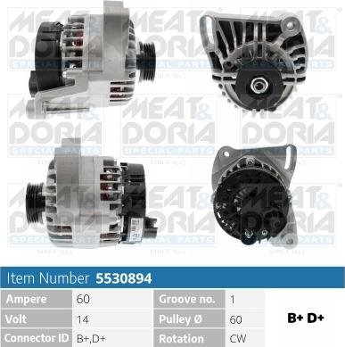 Meat & Doria 5530894 - Laturi inparts.fi