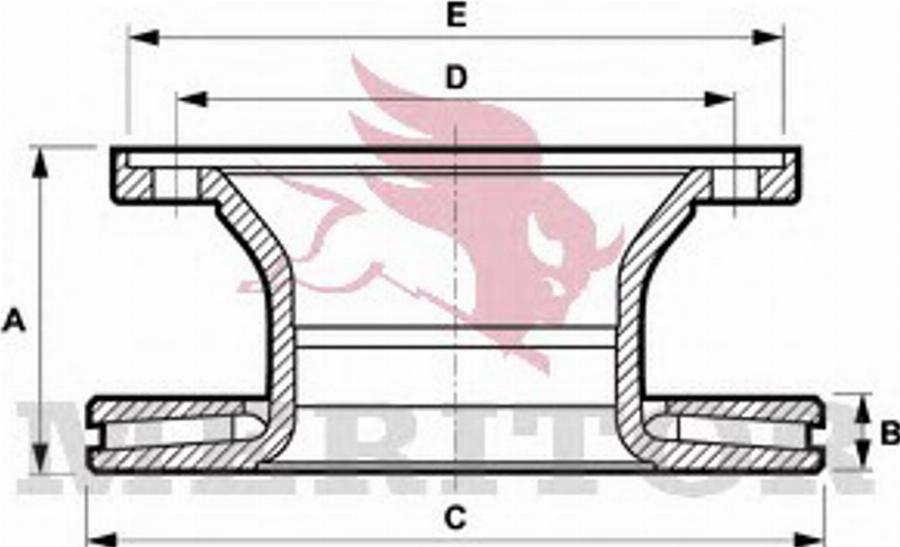 Meritor MBR5095 - Jarrulevy inparts.fi