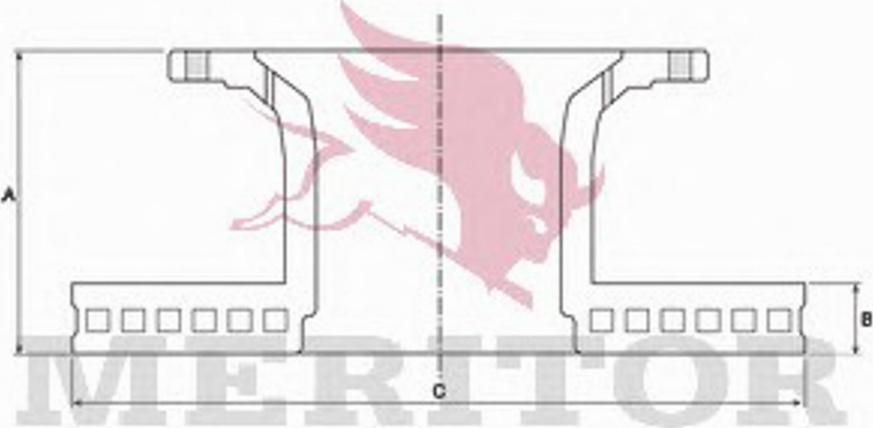 Meritor MBR5047 - Jarrulevy inparts.fi