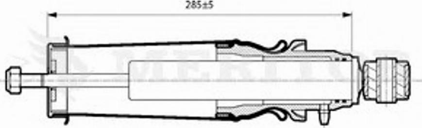 Meritor MLF5101 - Vaimennin, ohjaamon laakerointi inparts.fi