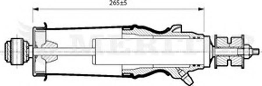 Meritor MLF5103 - Vaimennin, ohjaamon laakerointi inparts.fi