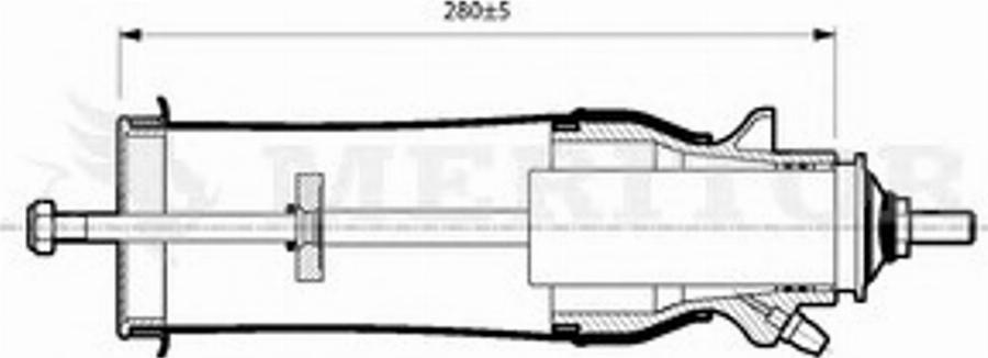 Meritor MLF5201 - Vaimennin, ohjaamon laakerointi inparts.fi