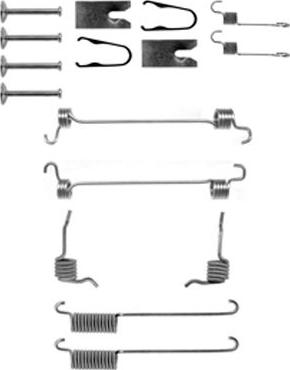 Metelli 9080 - Tarvikesarja, jarrukengät inparts.fi