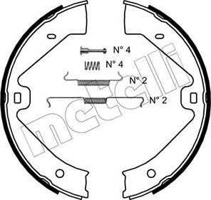 Metelli 53-0528K - Jarrukenkäsarja, seisontajarru inparts.fi