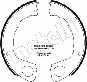 Metelli 53-0665 - Jarrukenkäsarja, seisontajarru inparts.fi