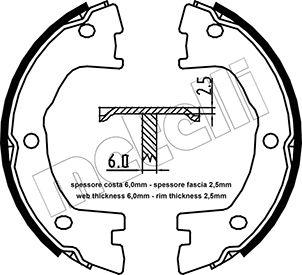 Metelli 53-0097 - Jarrukenkäsarja, seisontajarru inparts.fi