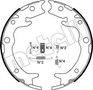 Metelli 53-0159K - Jarrukenkäsarja, seisontajarru inparts.fi