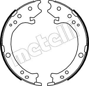 Metelli 53-0161 - Jarrukenkäsarja, seisontajarru inparts.fi