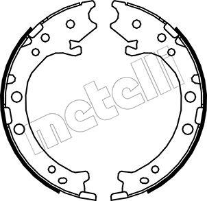 Metelli 53-0162 - Jarrukenkäsarja, seisontajarru inparts.fi