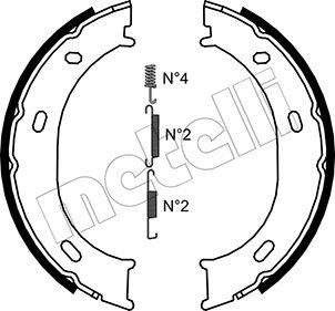 Metelli 53-0239K - Jarrukenkäsarja, seisontajarru inparts.fi