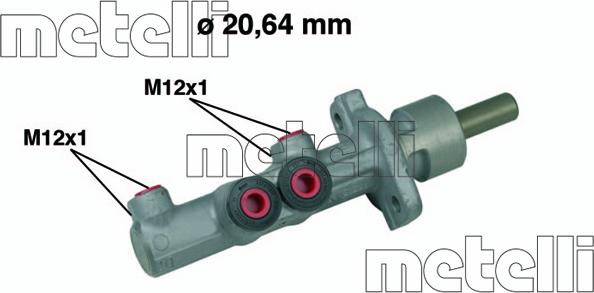 Metelli 05-0493 - Jarrupääsylinteri inparts.fi