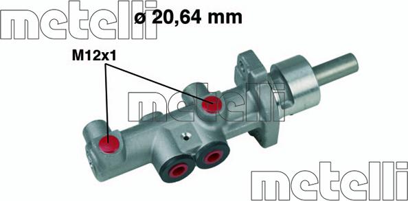 Metelli 05-0404 - Jarrupääsylinteri inparts.fi