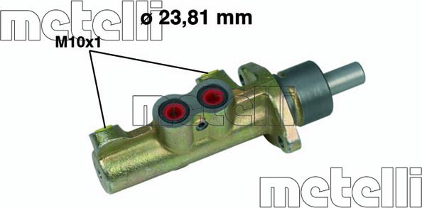 Metelli 05-0411 - Jarrupääsylinteri inparts.fi