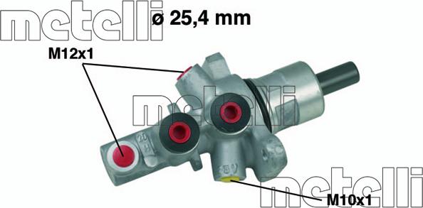 Metelli 05-0517 - Jarrupääsylinteri inparts.fi