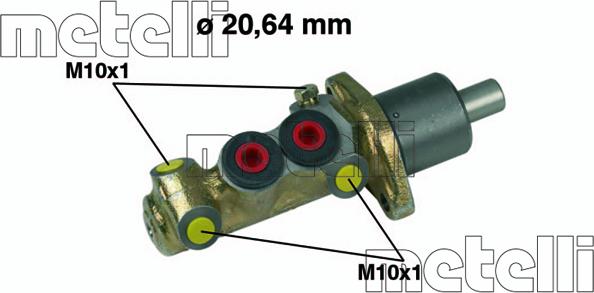 Metelli 05-0087 - Jarrupääsylinteri inparts.fi