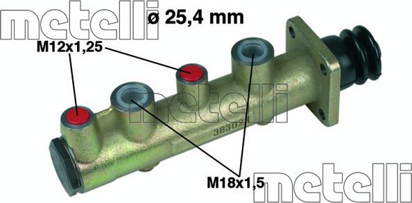 Metelli 05-0107 - Jarrupääsylinteri inparts.fi