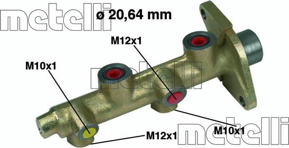 Metelli 05-0135 - Jarrupääsylinteri inparts.fi