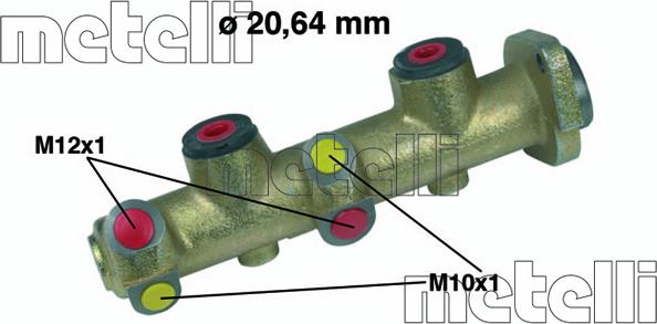 Metelli 05-0136 - Jarrupääsylinteri inparts.fi