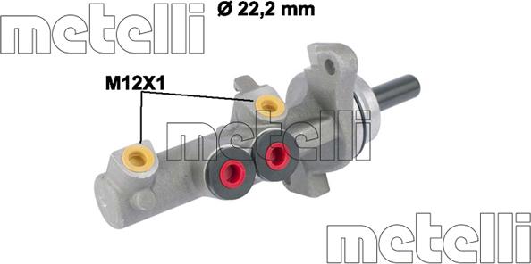 Metelli 05-0833 - Jarrupääsylinteri inparts.fi