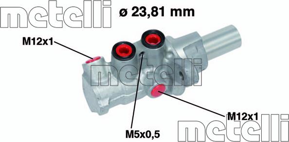 Metelli 05-0749 - Jarrupääsylinteri inparts.fi