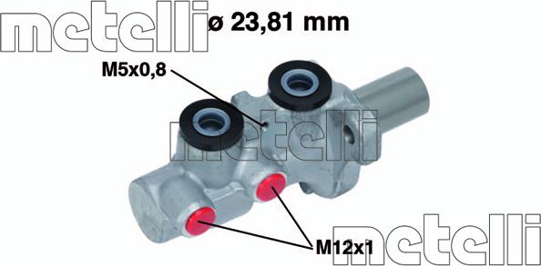 Metelli 05-0746 - Jarrupääsylinteri inparts.fi