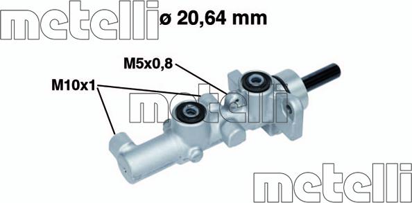 Metelli 05-0734 - Jarrupääsylinteri inparts.fi