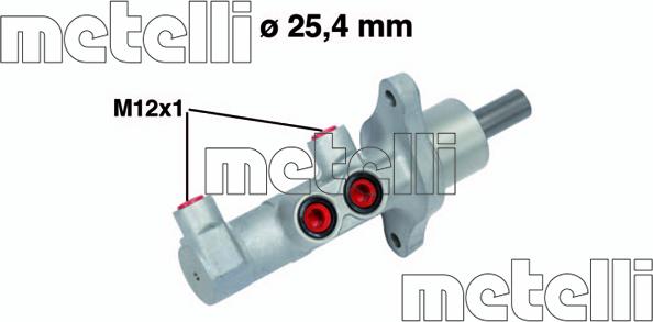 Metelli 05-0732 - Jarrupääsylinteri inparts.fi