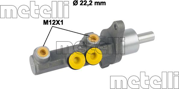 Metelli 05-0720 - Jarrupääsylinteri inparts.fi