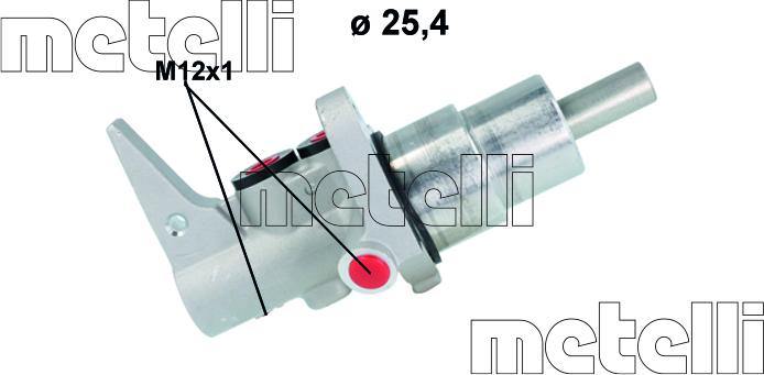 Metelli 05-1194 - Jarrupääsylinteri inparts.fi