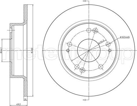 Metelli 23-0996C - Jarrulevy inparts.fi