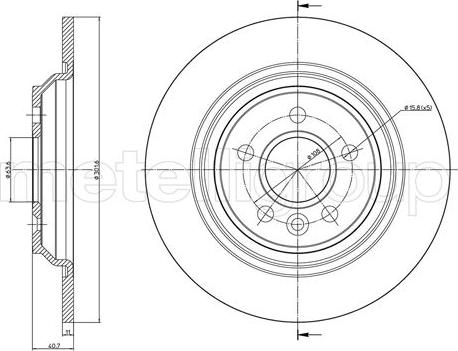 Metelli 23-0992C - Jarrulevy inparts.fi