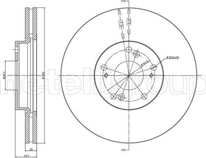 Metelli 23-0997C - Jarrulevy inparts.fi