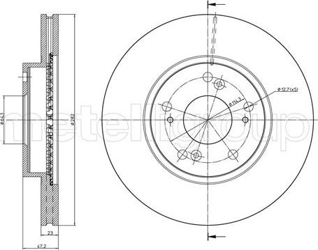 Metelli 23-0958C - Jarrulevy inparts.fi