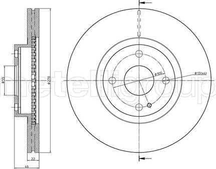 Metelli 23-0962 - Jarrulevy inparts.fi