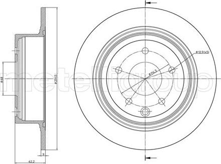 Metelli 23-0903C - Jarrulevy inparts.fi